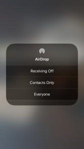 airdrop contacts only
