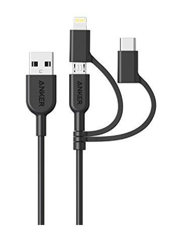 anker powerline II 3-in-1 cable