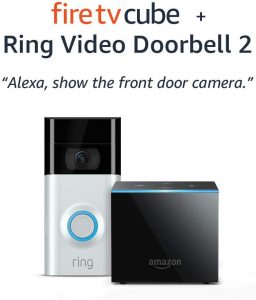 Amazon Fire TV Cube and Ring Doorbell Bundle