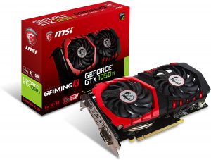 MSI Computer Video Graphics Cards GeForce GTX 1050 TI Gaming X 4G