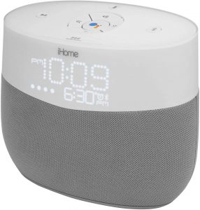 ihome google assistant smart home alarm clock