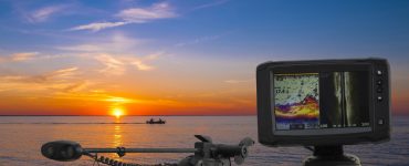 fish finder and trolling motor
