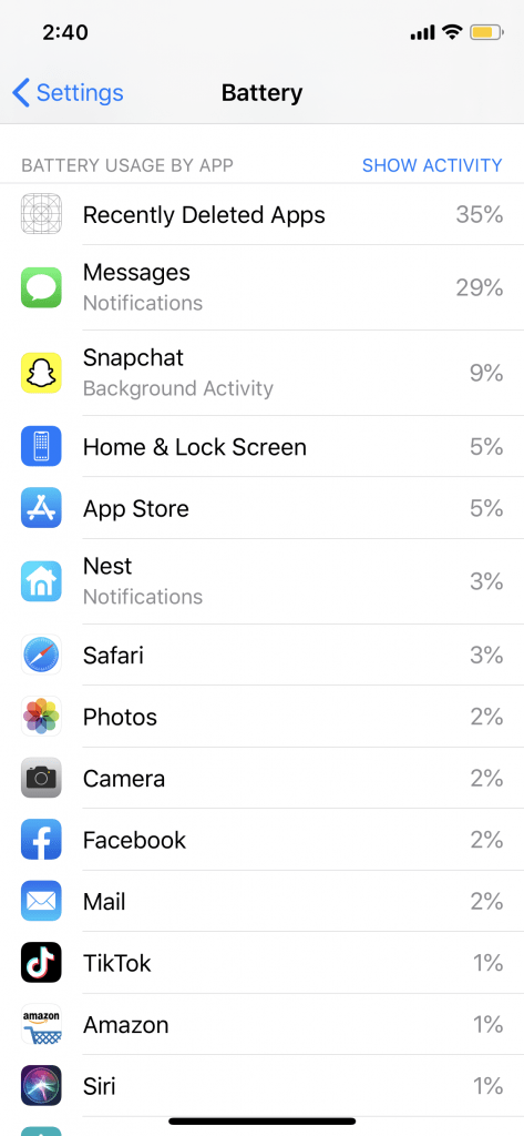 app battery usage